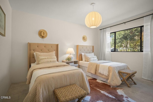 bedroom featuring carpet floors