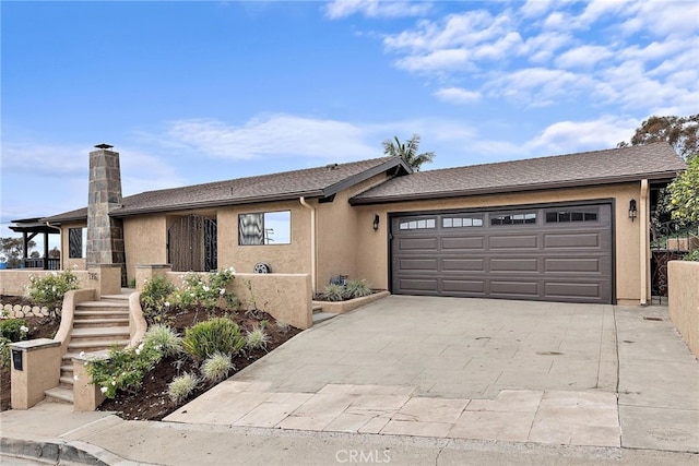 ranch-style house with a garage