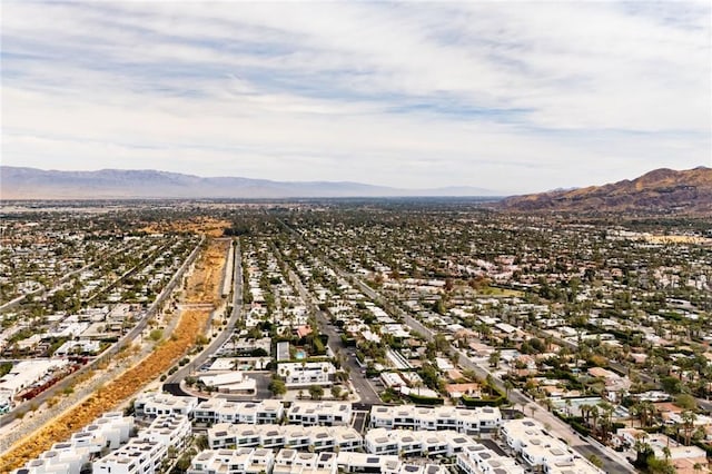 aerial view featuring a mountain view