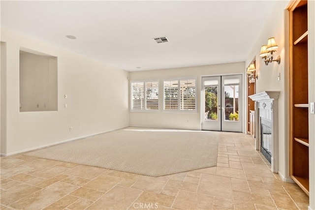 view of unfurnished living room