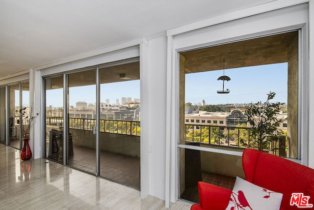 doorway to outside with a healthy amount of sunlight