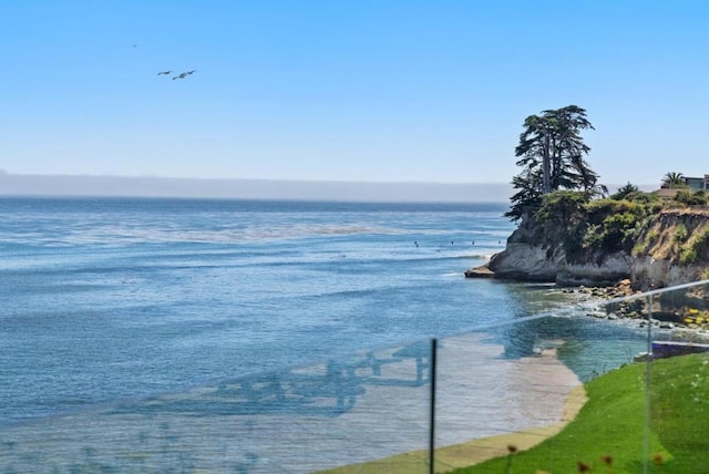 view of water feature