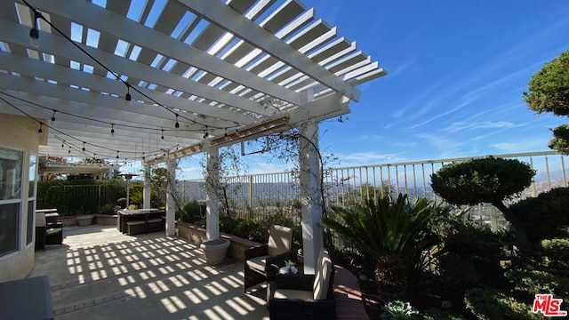 view of patio / terrace with a pergola