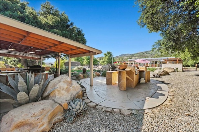 12475 Christmas Tree Rd, Ojai, CA 93023 - view of patio / terrace with a grill
