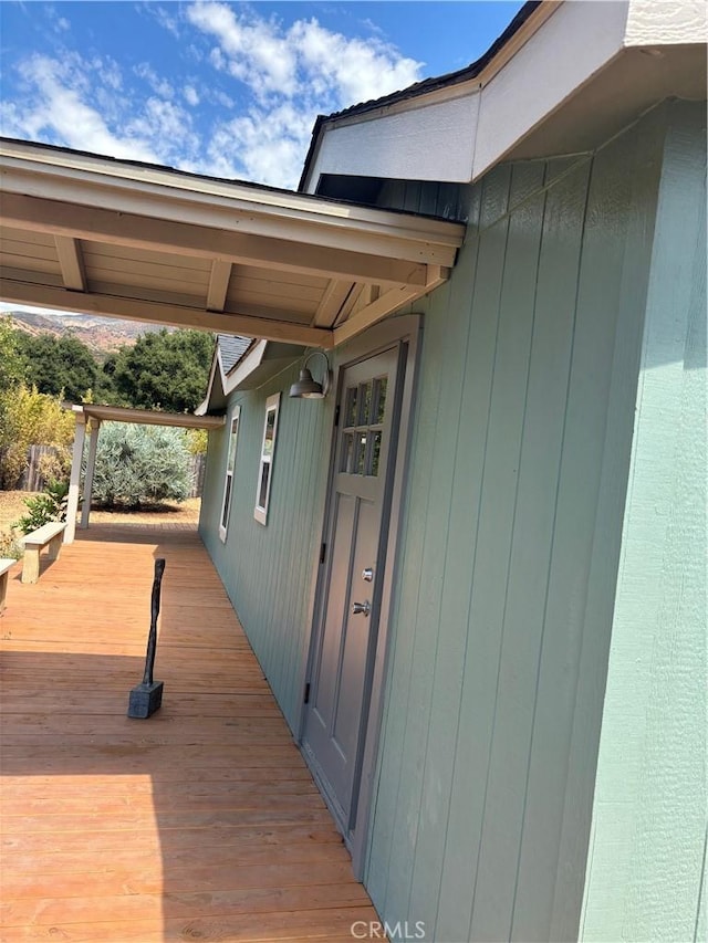 12475 Christmas Tree Rd, Ojai, CA 93023 - view of wooden terrace