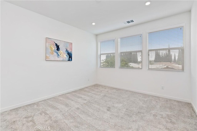 view of carpeted empty room