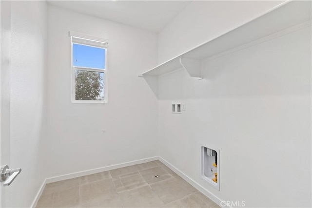 laundry area with washer hookup