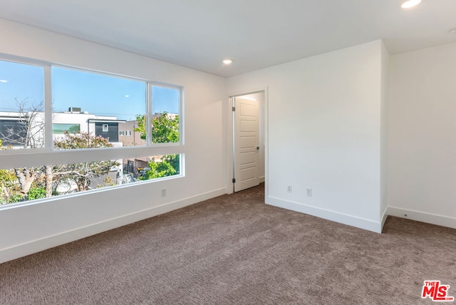 view of carpeted empty room