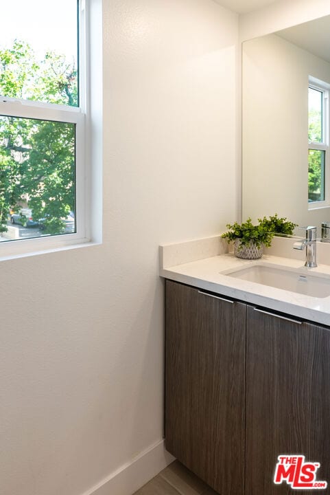 bathroom featuring vanity