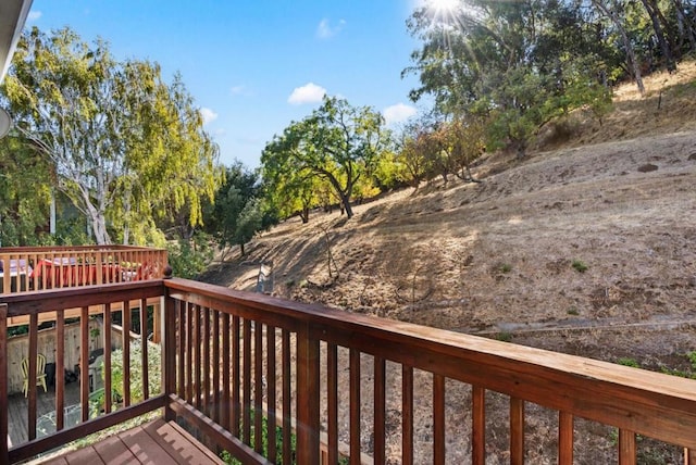 view of wooden terrace