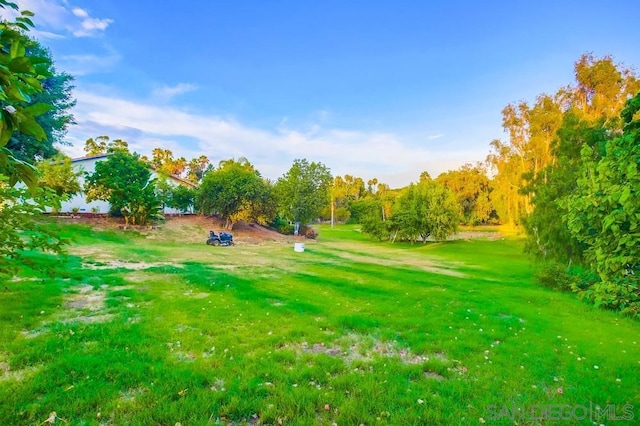 view of home's community featuring a lawn