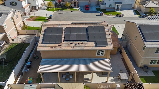 drone / aerial view featuring a residential view