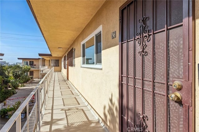 view of balcony