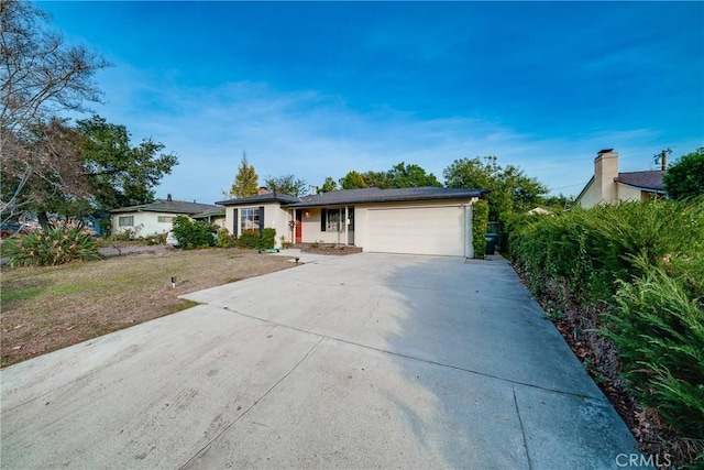 ranch-style house with a garage