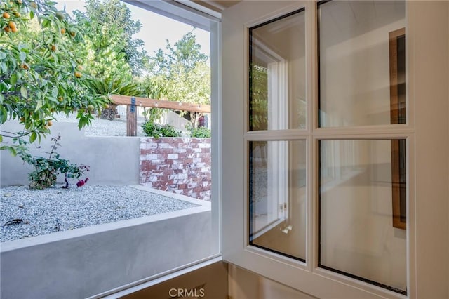 view of doorway to outside