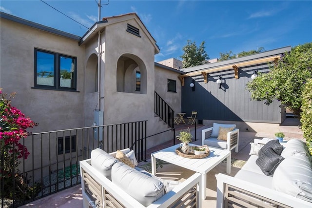 view of patio / terrace featuring an outdoor hangout area