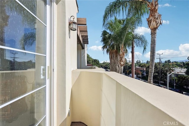 view of balcony