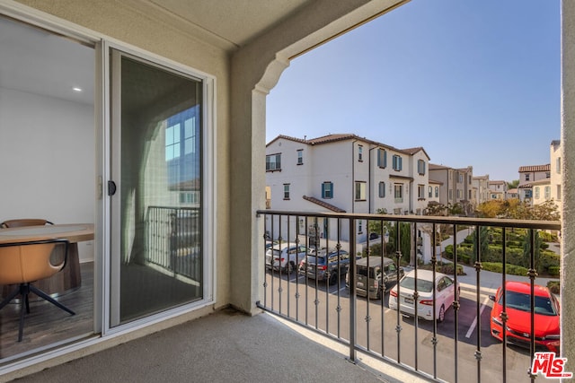 view of balcony