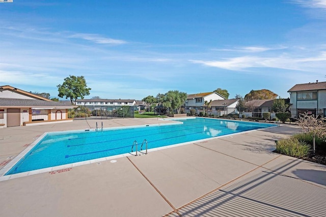 view of pool with a patio