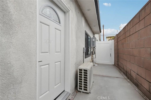 view of property exterior with ac unit