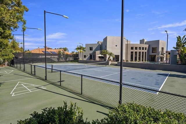 view of tennis court