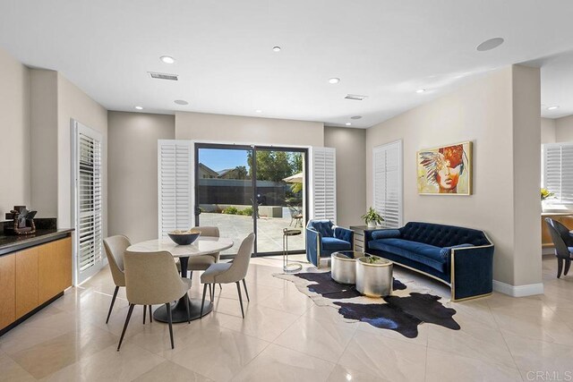 1107 Majestad Ln, Chula Vista, CA 91910 - dining room with recessed lighting and visible vents