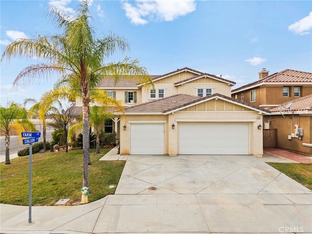 view of front of home featuring a front yard