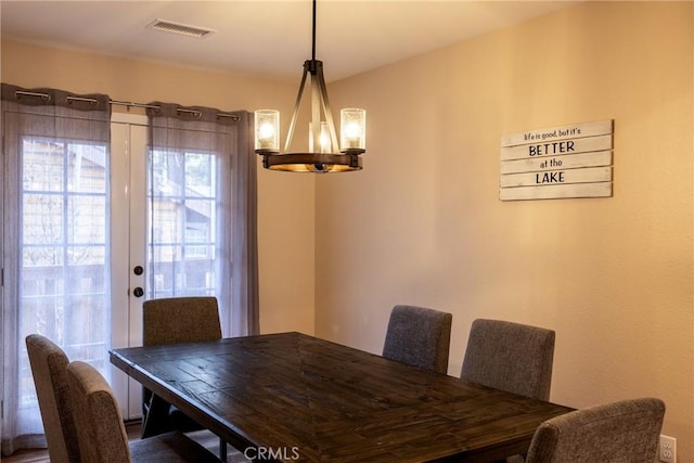 view of dining space