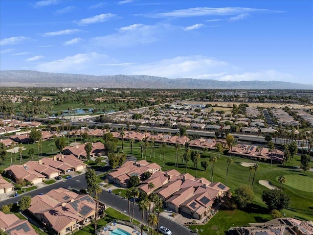 aerial view featuring a mountain view