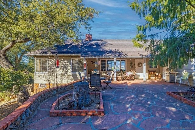 exterior space featuring a patio