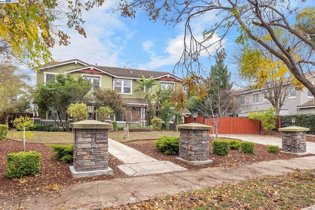 view of front of home