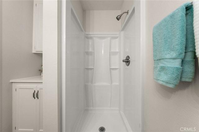 bathroom featuring walk in shower