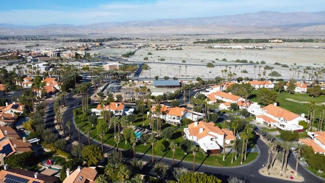 aerial view featuring a mountain view