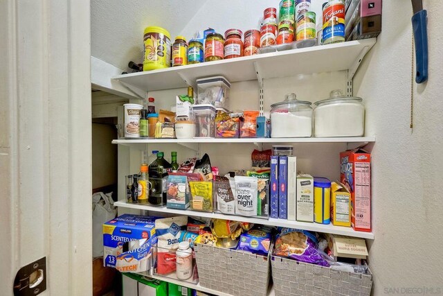 view of pantry