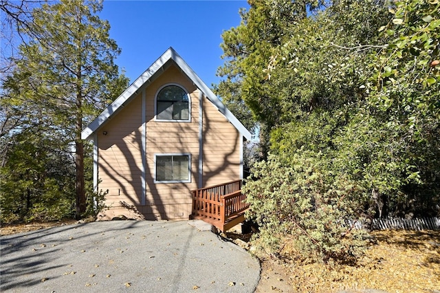 view of rear view of house