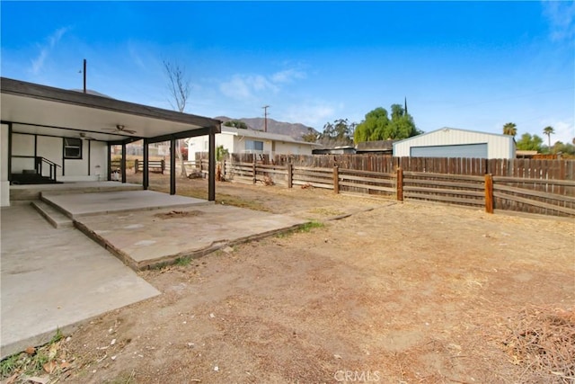 view of yard with a patio