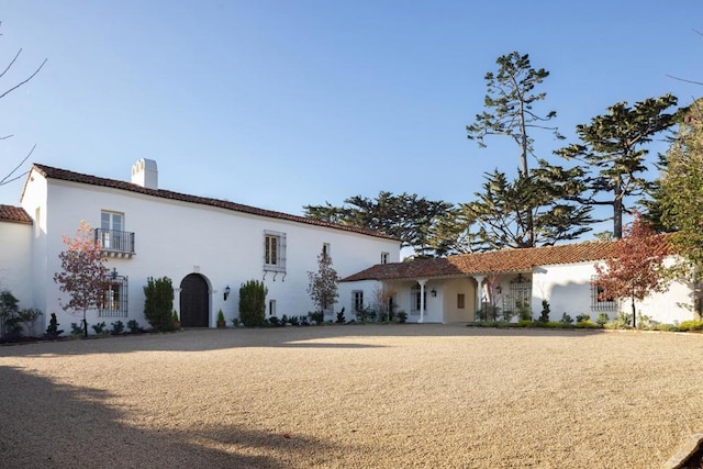 view of mediterranean / spanish house