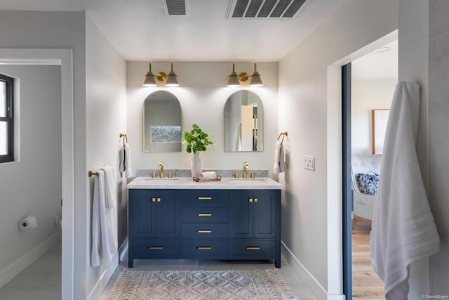 bathroom with vanity