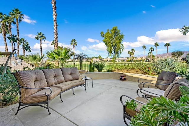 view of patio / terrace with outdoor lounge area