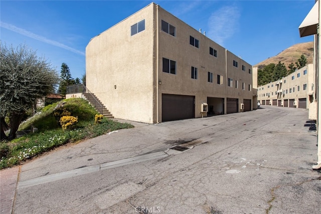 view of property with a garage