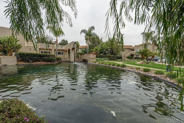 view of water feature