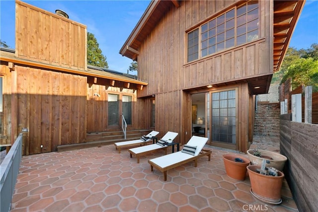 rear view of house with a patio area