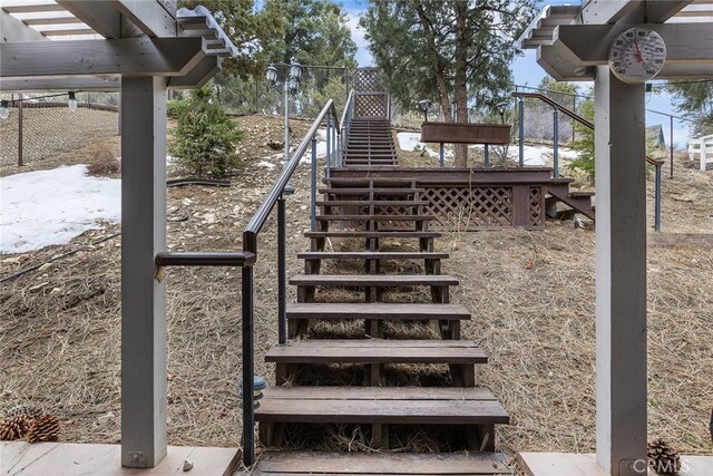 view of stairs