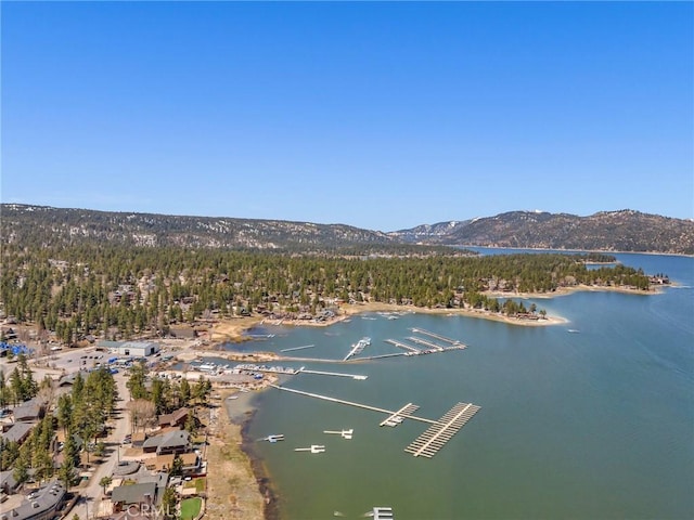 property view of water with a mountain view