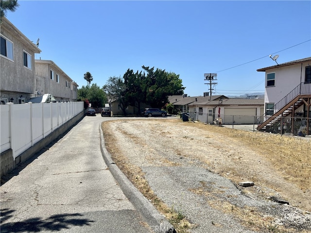 view of road