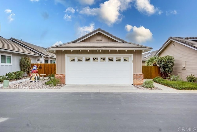 ranch-style house with a garage