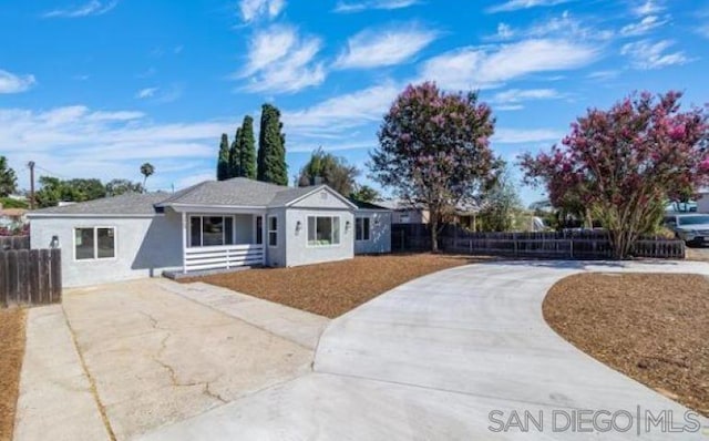 view of ranch-style home