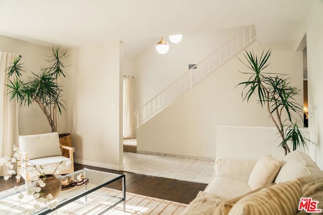 interior space featuring hardwood / wood-style flooring