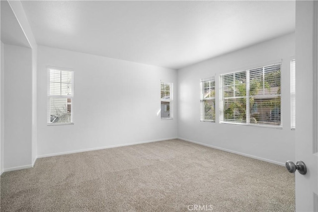 carpeted empty room with plenty of natural light