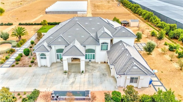 view of rear view of property